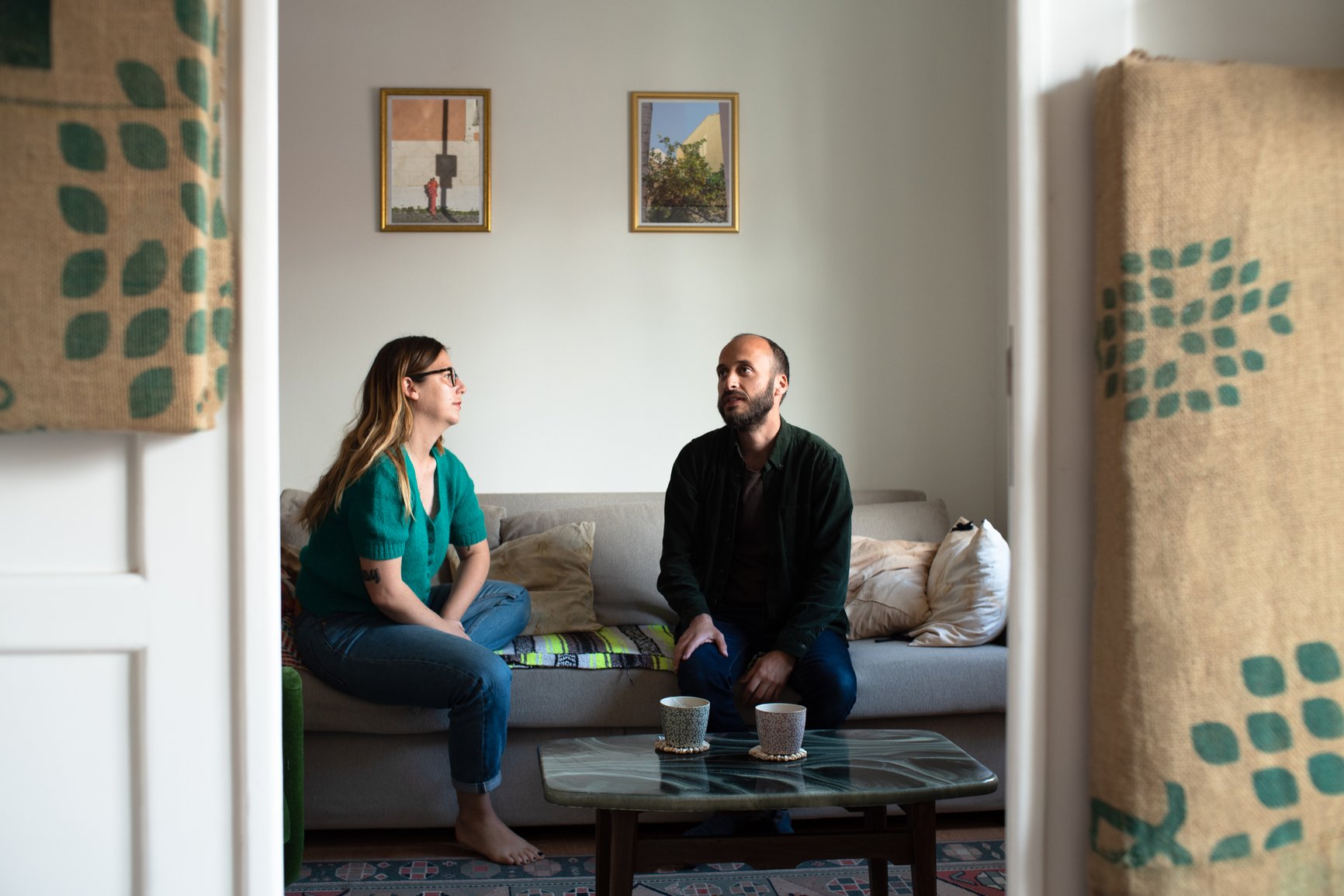 Couple-Talking-In-The-Living-Room-career-change-at-40
