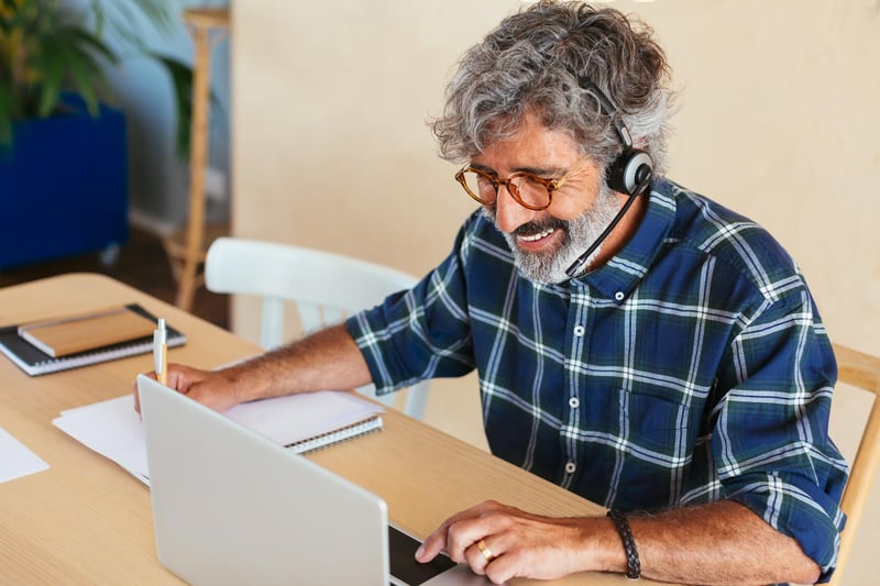 Man-Attending-Customers