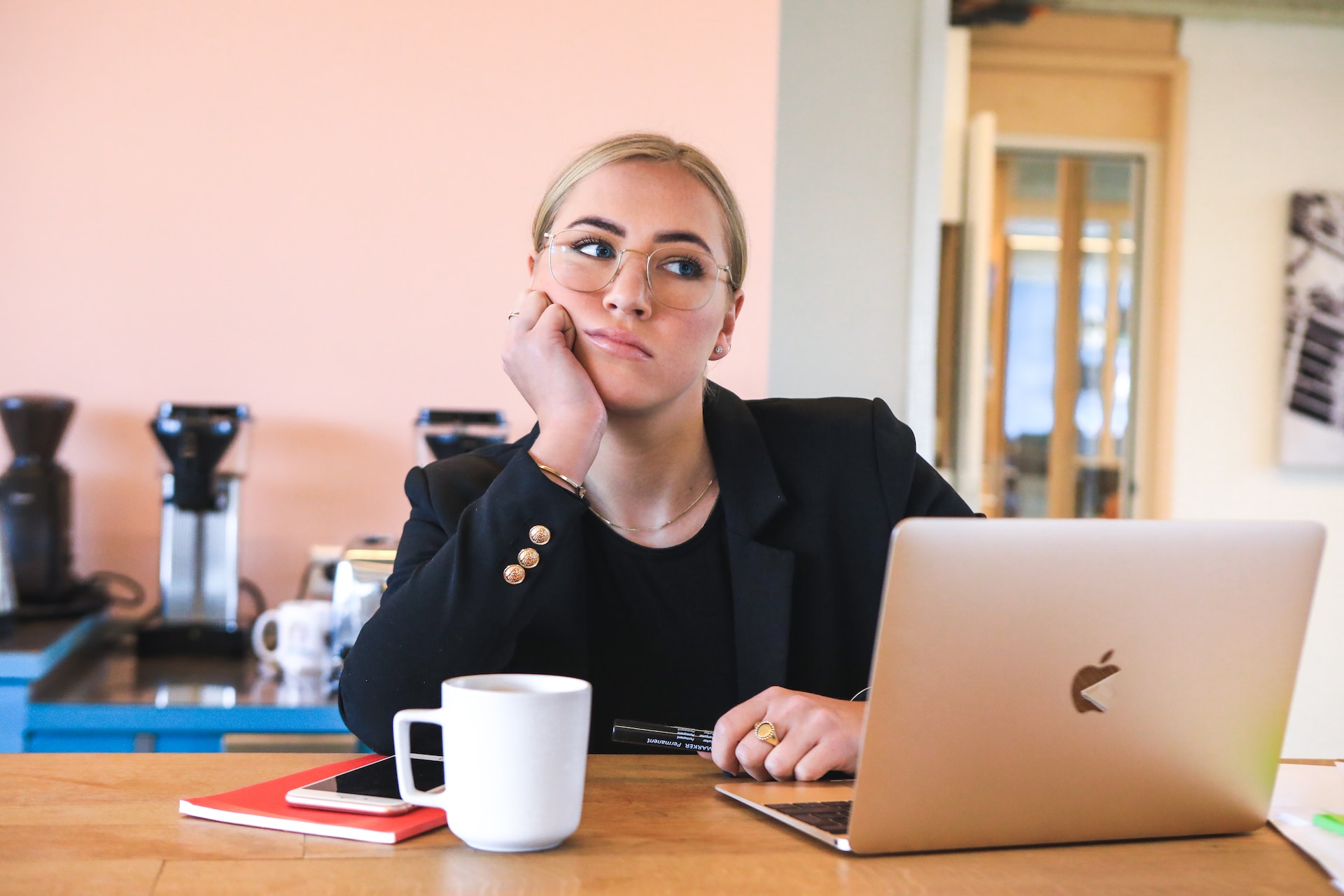 emotionally-drained-woman-at-work-how-to-let-go-of-someone
