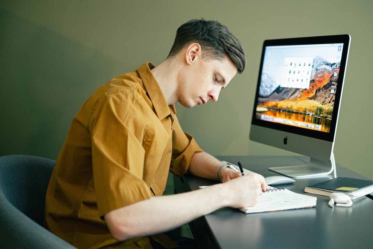 person-working-efficiently-on-his-own